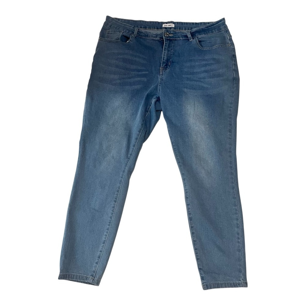 Women's Mid Wash Skinny Jeans - Stretch Denim